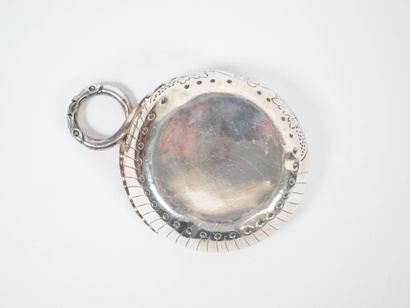 Silver wine stein, Minerve hallmark, decorated...