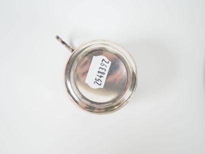 Silver cup and saucer, Minerve hallmark,...