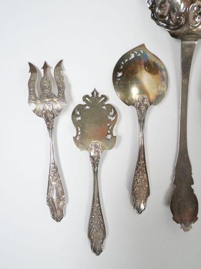 Silver and silver-plated set including a...