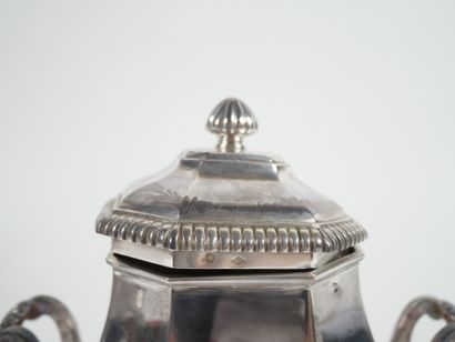 Part of a silver tea or coffee service, Minerve...