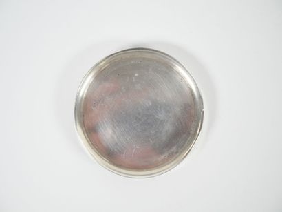HERMÈS, Paris. 
Small silver goblet or match-holder,...