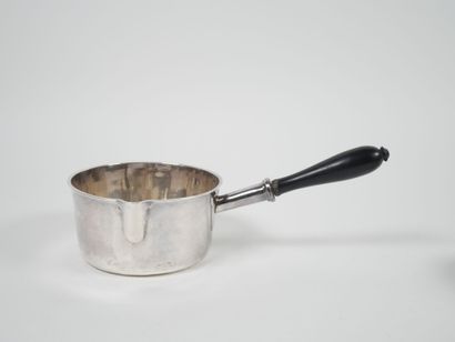 Set of two Minerve hallmarked silver frying...