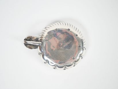 Silver wine stein with gadrooned decoration,...