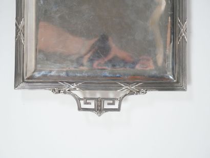 Rectangular silver tray, Minerve hallmark,...