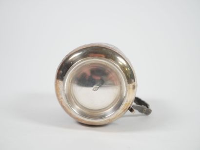 Silver cup and saucer, Minerve hallmark,...