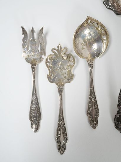 Silver and silver-plated set including a...