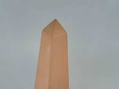 ACANTO, 20th century.
Large terracotta obelisk.
H....