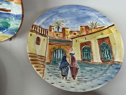 SOFITEL MOGADOR.
Series of eight large polychrome...