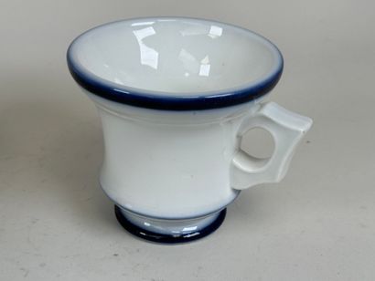 Large porcelain breakfast cup decorated with...