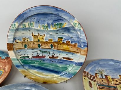 SOFITEL MOGADOR.
Series of eight large polychrome...