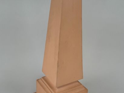 ACANTO, 20th century.
Large terracotta obelisk.
H....