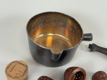 Lot of display items including corozo eggs...