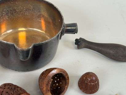Lot of display items including corozo eggs...