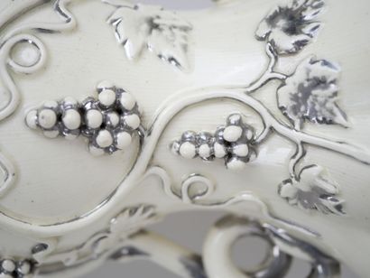 LANGEAIS, 19th century.
Set of two fine earthenware...