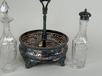 James DIXON & Sons.
Openwork silver and glass...