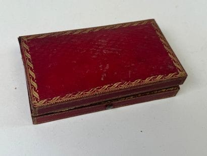 Mother-of-pearl and metal sewing set including...