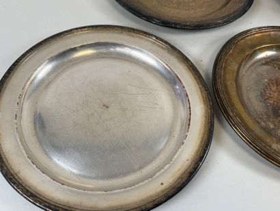 Silver-plated lot including a two-socket...