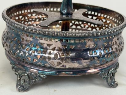 James DIXON & Sons.
Openwork silver and glass...