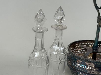 James DIXON & Sons.
Openwork silver and glass...