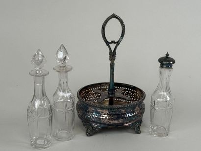 James DIXON & Sons.
Openwork silver and glass...