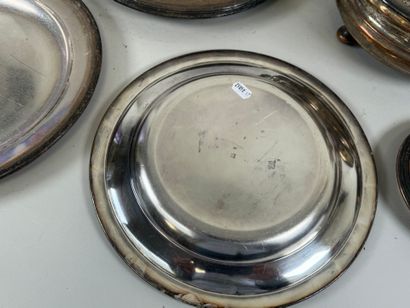 Silver-plated lot including a two-socket...