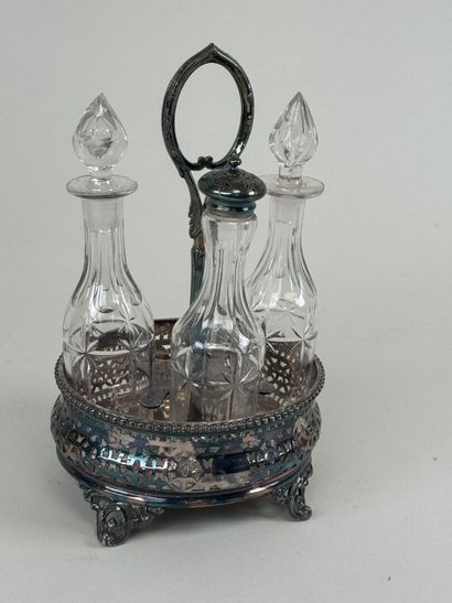 James DIXON & Sons.
Openwork silver and glass...
