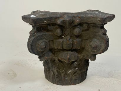 Cast-iron column top or capital.
27 x 27...