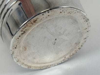 Seau à champagne à deux prises annulaires...