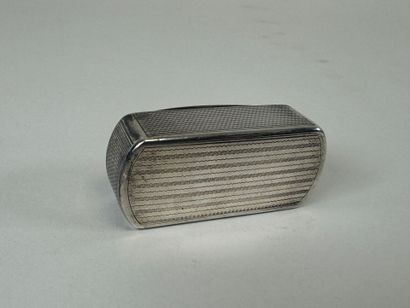 Tabatière en argent, poinçon Minerve, à décor...