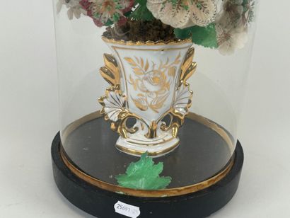 Globe de mariée circulaire en verre bombé,...