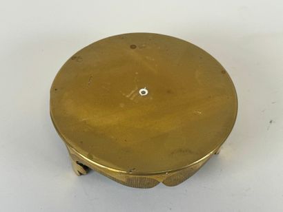 Socle circulaire tripode en bronze fait à...