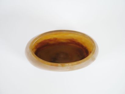 DAUM NANCY.
Vase en verre marmoréen dans...