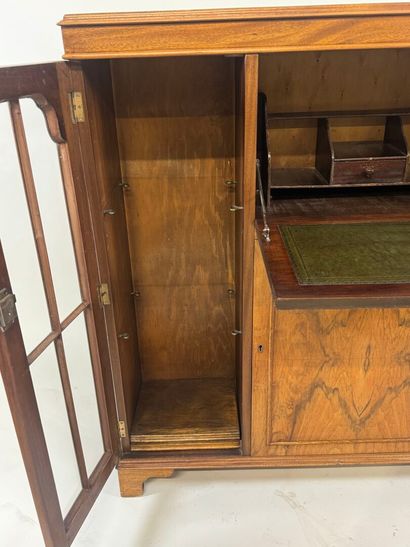Wood and veneer sideboard opening with three...