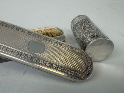 Petite brosse en ivoirine.
Présentée dans...