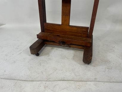 Large wooden rolling easel, adjustable in...
