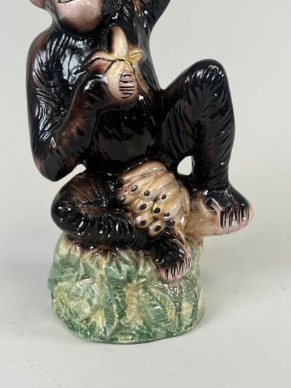 CERAMICHE SAM.
Bouteille en faïence polychrome...