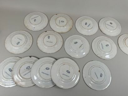 D.M. Cie in Grigny (Rhône).
Set of 14 fine...