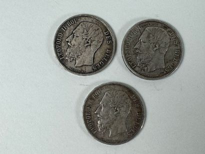 Currency:
- 5 francs Leopold II 1872-1873...