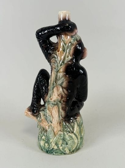 CERAMICHE SAM.
Bouteille en faïence polychrome...