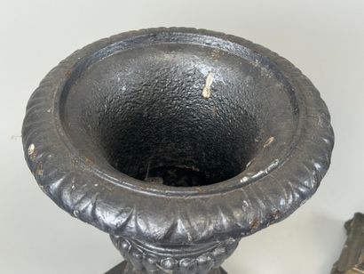 Small cast-iron Medici garden basin.
H. 30...
