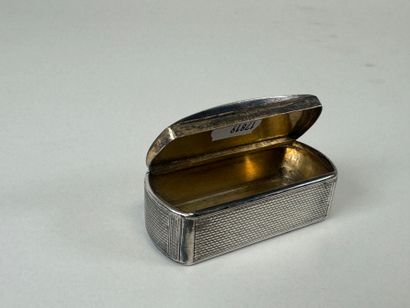 Tabatière en argent, poinçon Minerve, à décor...