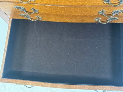 ERCUIS.
Moulded oak silver cabinet opening...