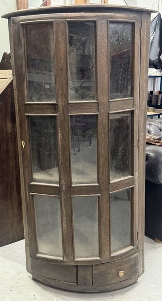 Moulded wooden inset opening onto a door...
