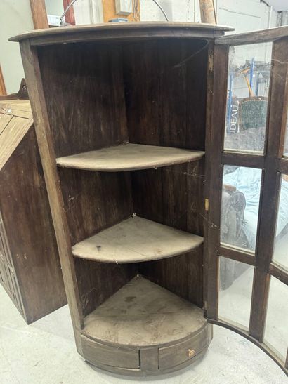 Moulded wooden inset opening onto a door...