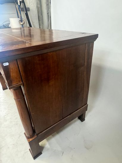 Moulded wood chest of drawers with detached...