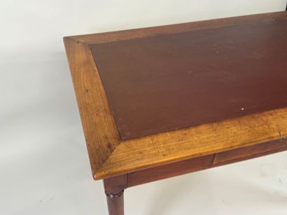 Moulded wood bureau table opening with one...