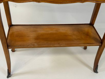 Rectangular planter in molded cherry wood,...