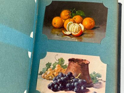 Petit album de cartes postales.
Environ 80...