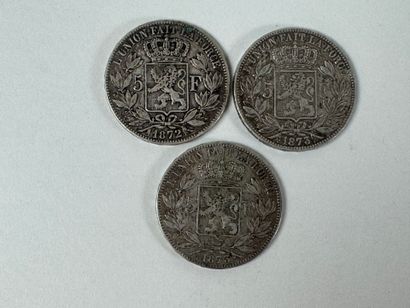 Currency:
- 5 francs Leopold II 1872-1873...