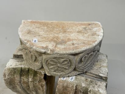 Three stone ornaments, one pair and one with...
